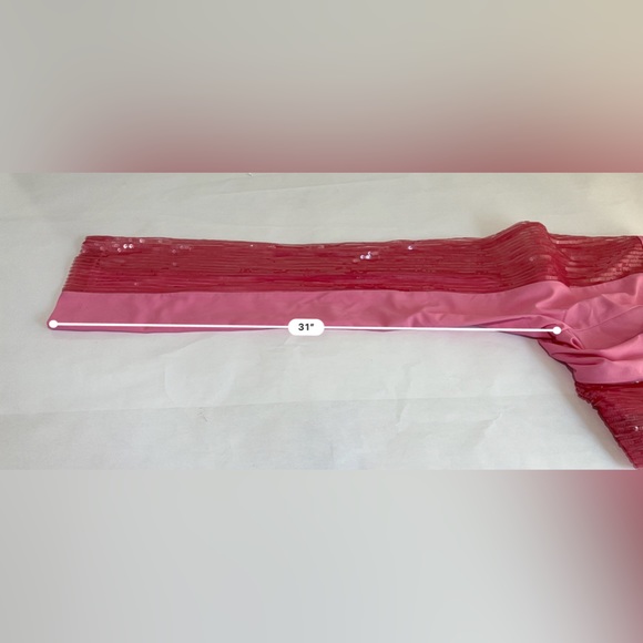 NWT ROTATE Mya sequin-panel trousers - bubblegum - Picture 5 of 9